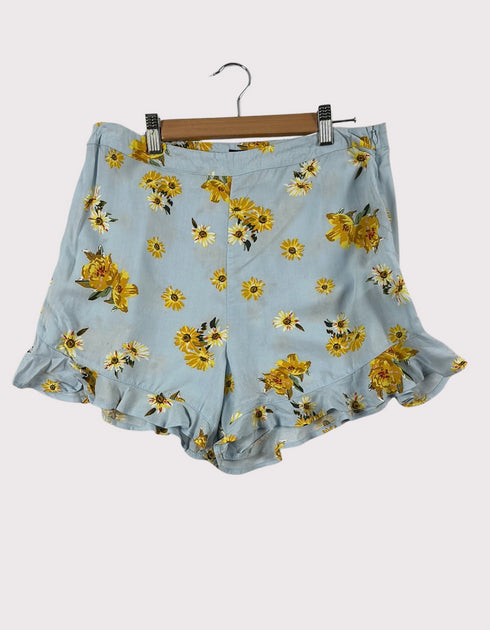 Sunny Blooms Ruffled Shorts F